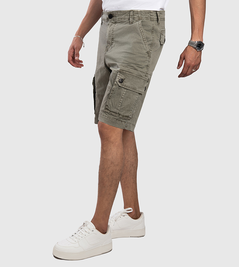 Aero Men's Mid Rise Cargo Shorts