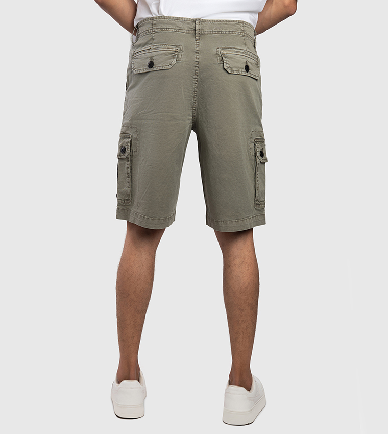 Aero Men's Mid Rise Cargo Shorts