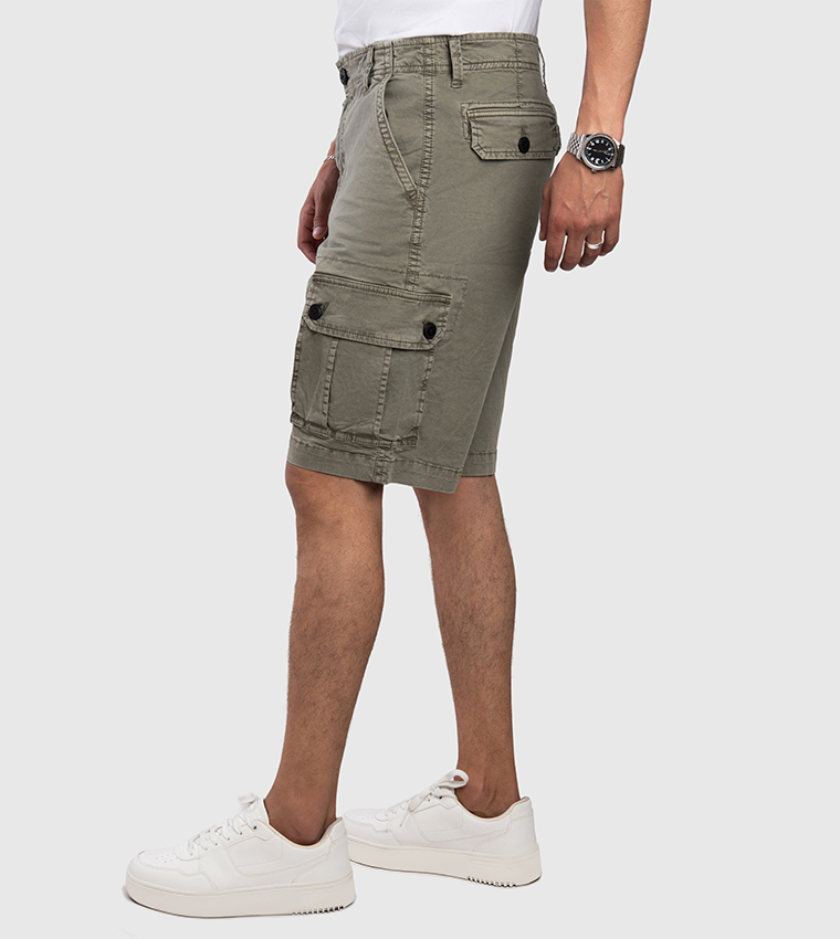 Aero Men's Mid Rise Cargo Shorts