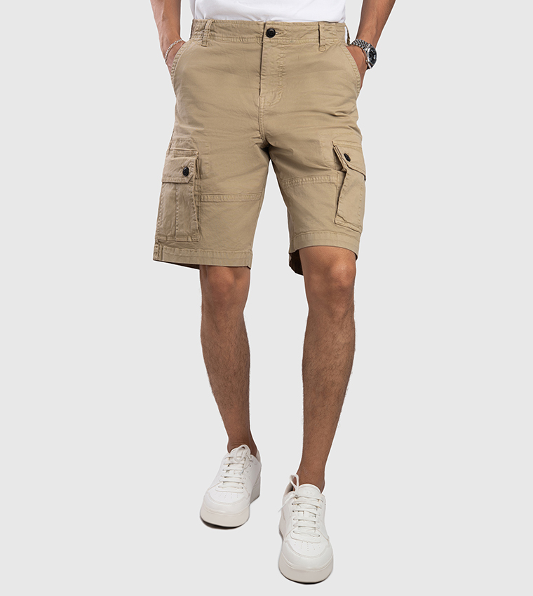 Aero Men's Mid Rise Cargo Shorts