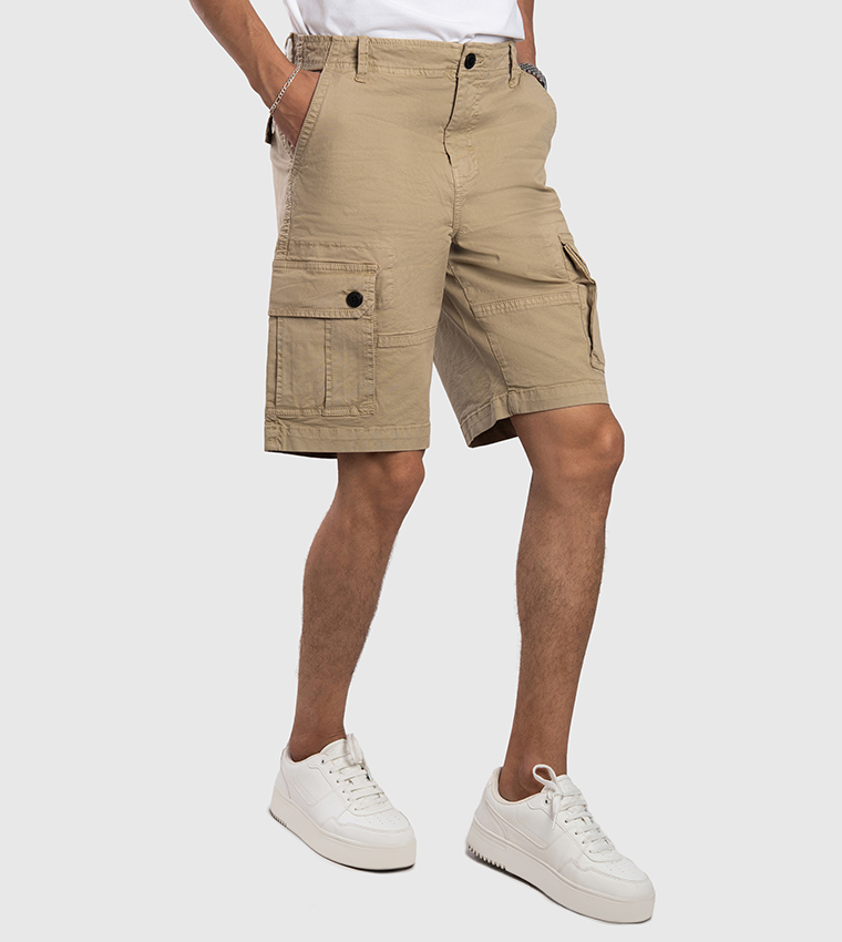 Aero Men's Mid Rise Cargo Shorts