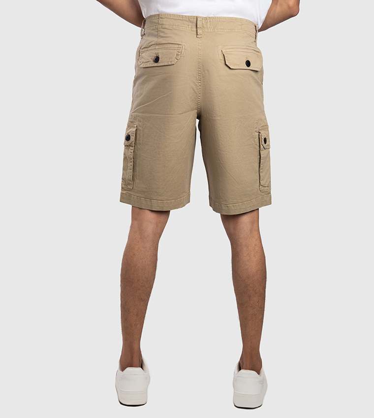 Aero Men's Mid Rise Cargo Shorts