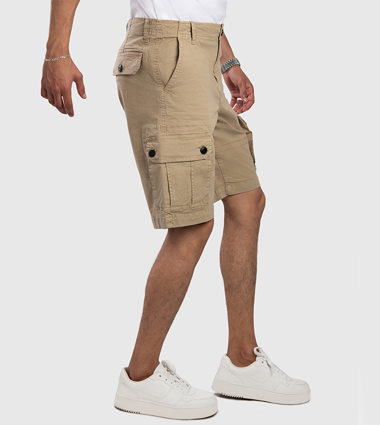 Aero Men's Mid Rise Cargo Shorts