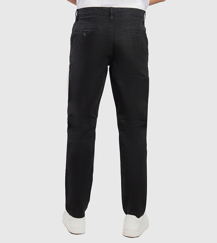Aero Men's Mid Rise Slim Fit Chinos