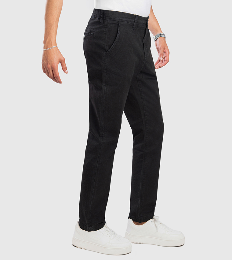 Aero Men's Mid Rise Slim Fit Chinos
