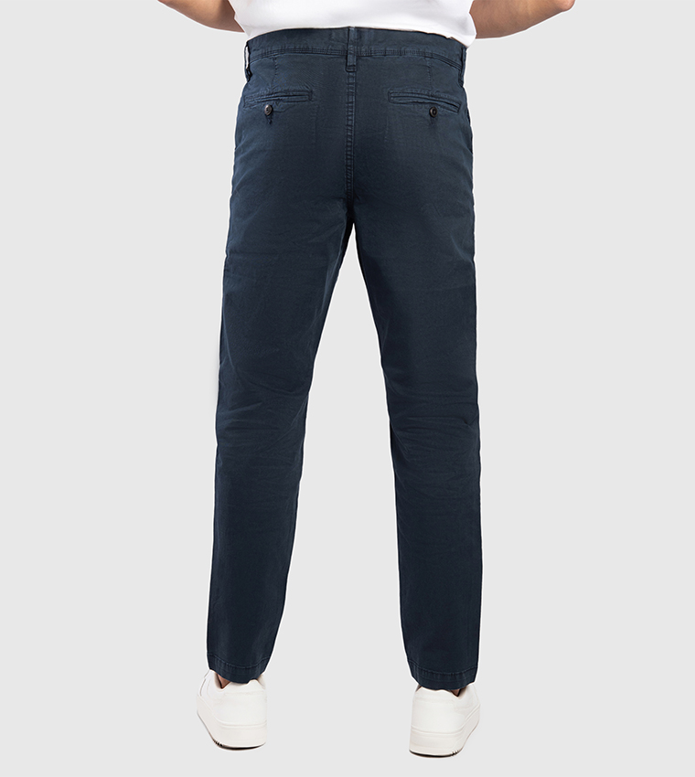 Aero Men's Mid Rise Slim Fit Chinos