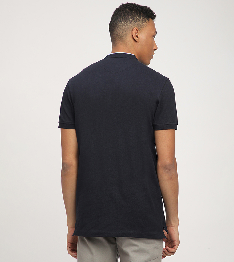 Aero Men's Logo Embroidered Polo T-Shirt