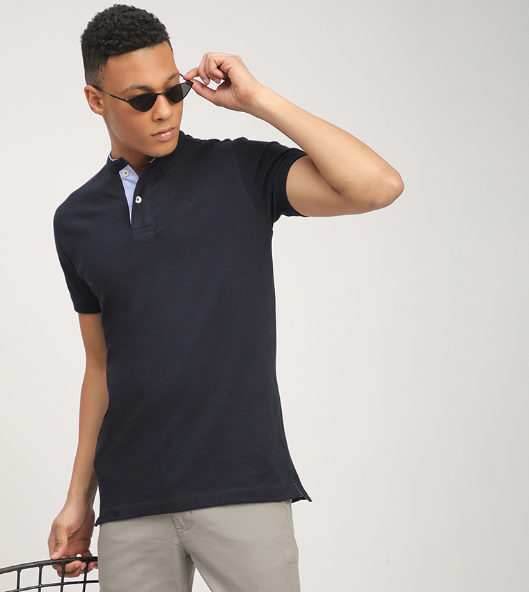 Aero Men's Logo Embroidered Polo T-Shirt