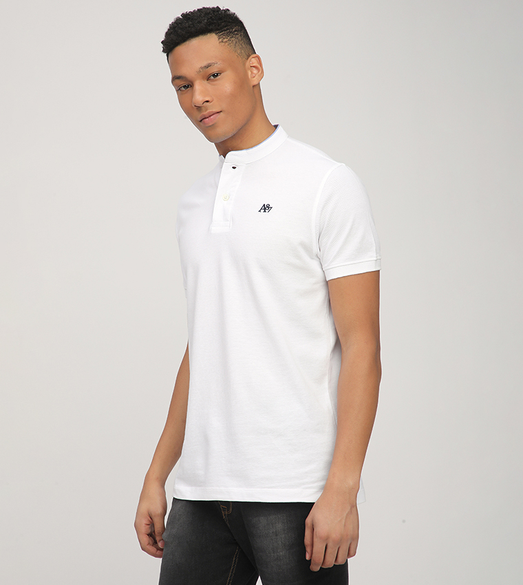 Aero Men's Logo Embroidered Polo T-Shirt