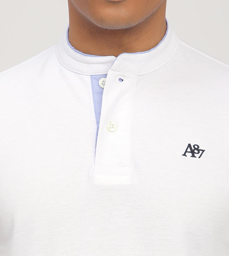 Aero Men's Logo Embroidered Polo T-Shirt
