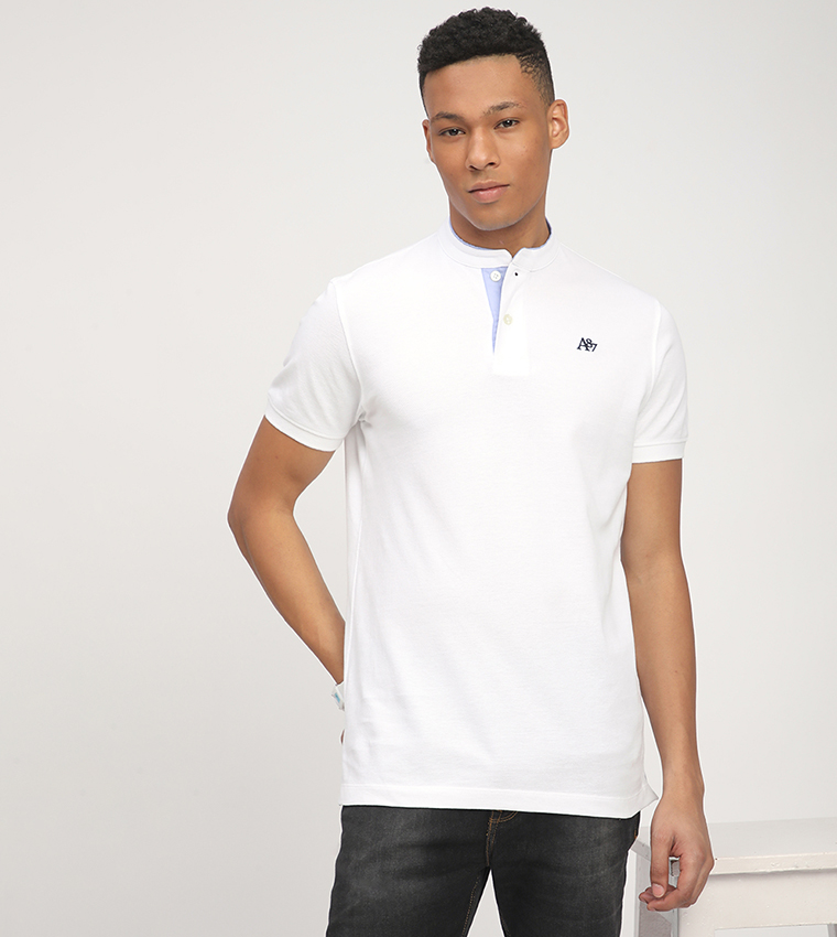 Aero Men's Logo Embroidered Polo T-Shirt