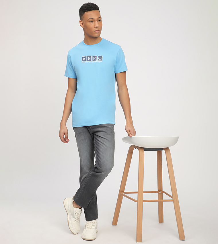 Aero Men's Logo Printed Short Sleeves T-Shirt