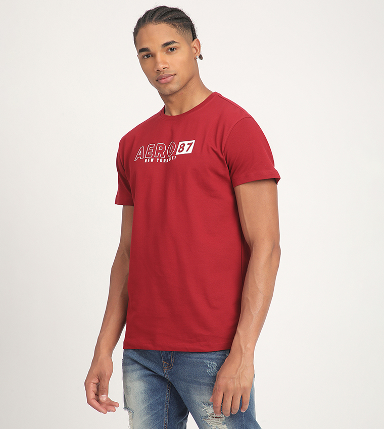 Aero Men's Logo Printed Short Sleeves T-Shirt
