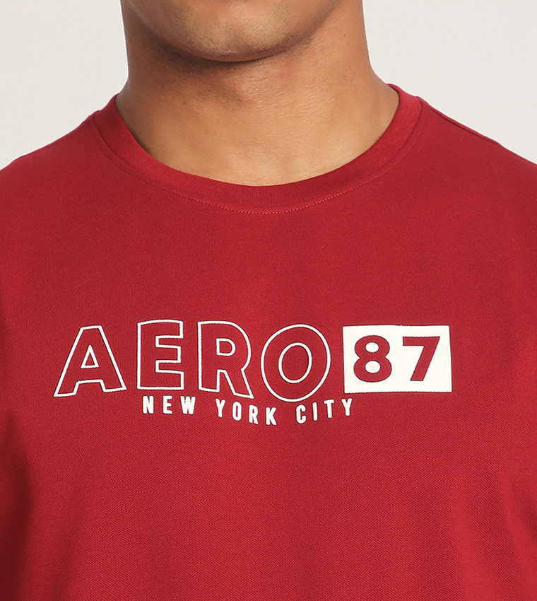 Aero Men's Logo Printed Short Sleeves T-Shirt