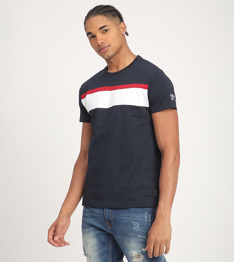 Aero Men's Color Block Short Sleeves T-Shirt
