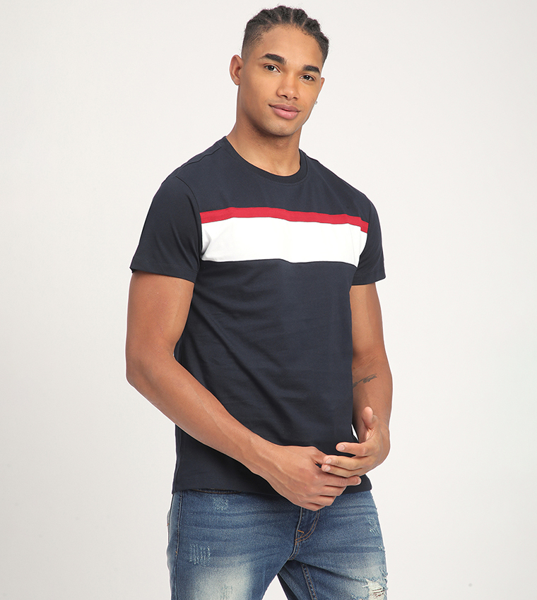 Aero Men's Color Block Short Sleeves T-Shirt