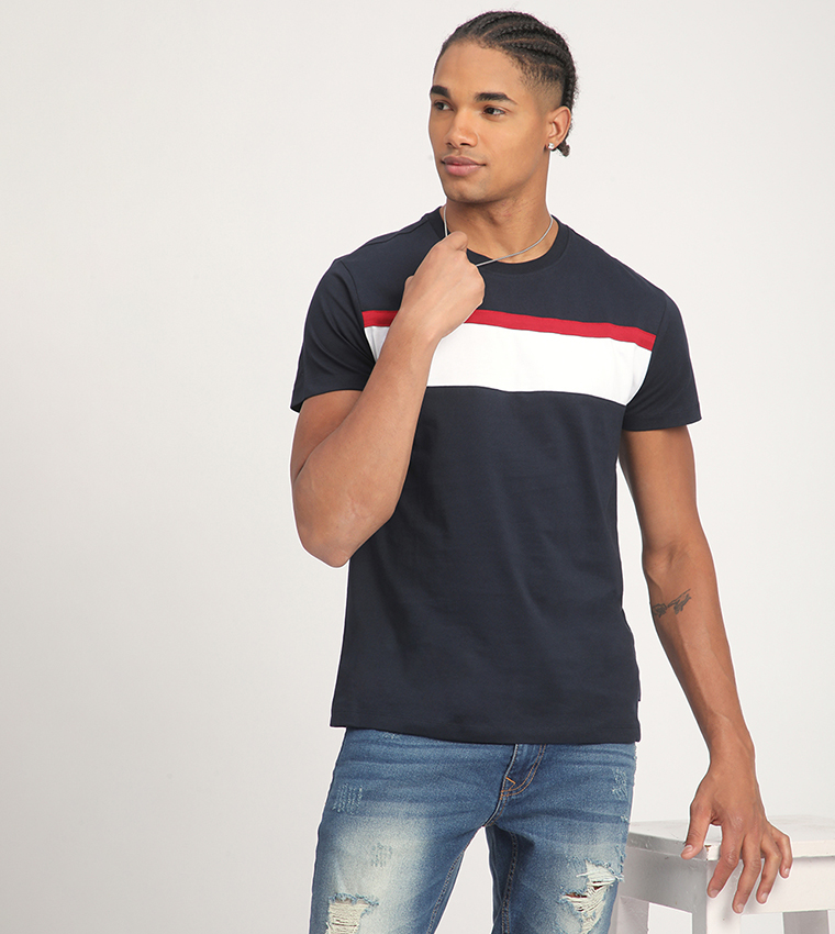 Aero Men's Color Block Short Sleeves T-Shirt