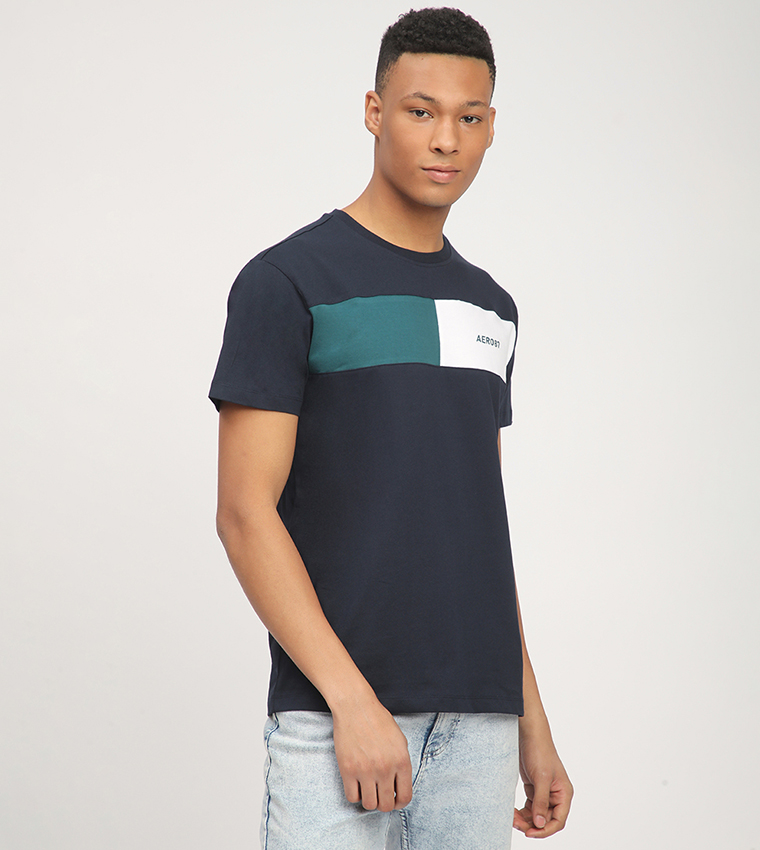 Aero Men's Color Block Short Sleeves T-Shirt