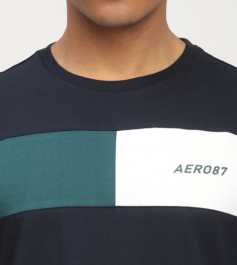 Aero Men's Color Block Short Sleeves T-Shirt