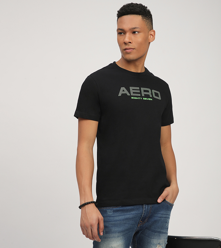 Aero Men's Logo Printed Short Sleeves T-Shirt