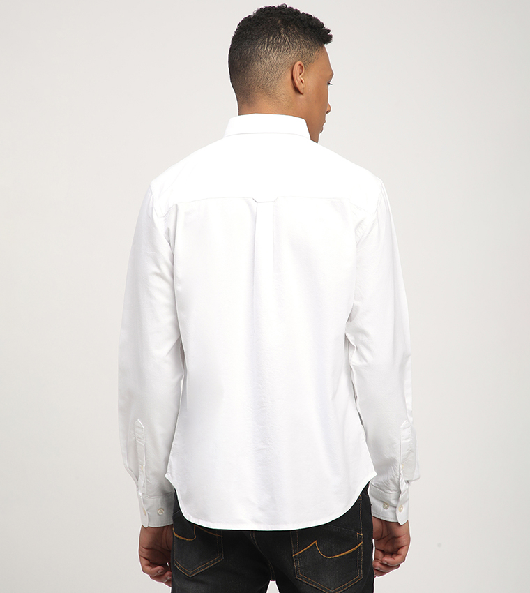 Aero Men's Solid Long Sleeves Shirt