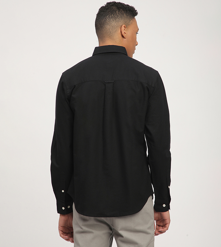 Aero Men's Solid Long Sleeves Shirt