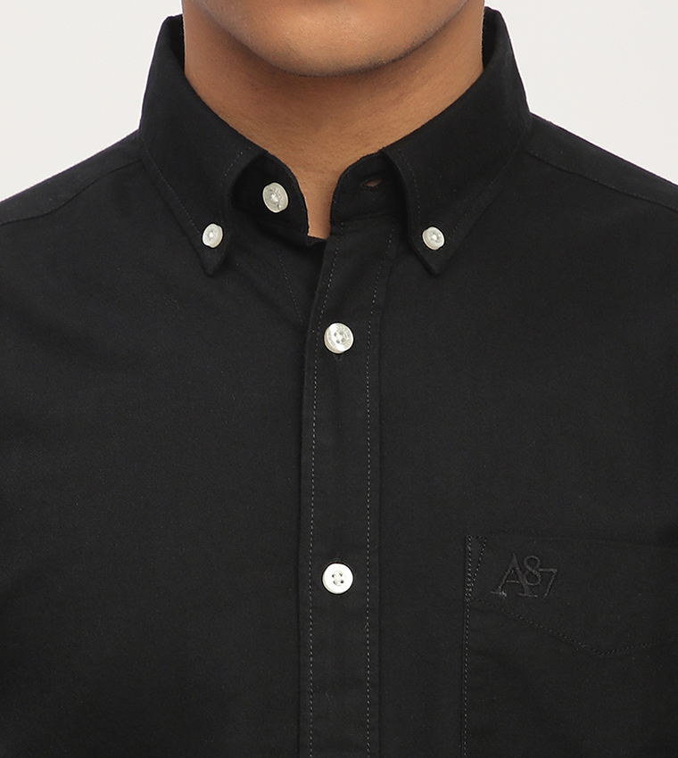 Aero Men's Solid Long Sleeves Shirt