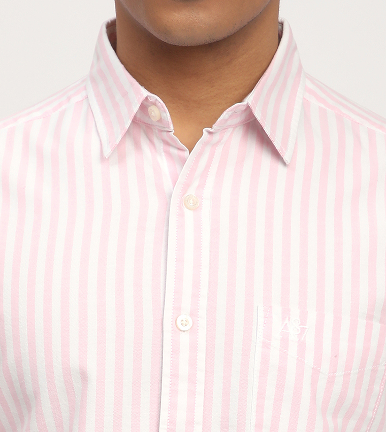 Aero Men's Striped Long Sleeves Shirt