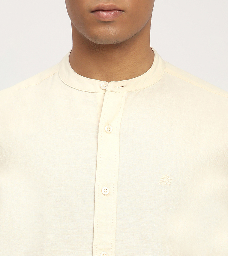 Aero Men's Logo Embroidered Long Sleeves Shirt