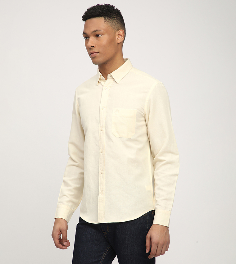 Aero Men's Logo Embroidered Long Sleeves Shirt