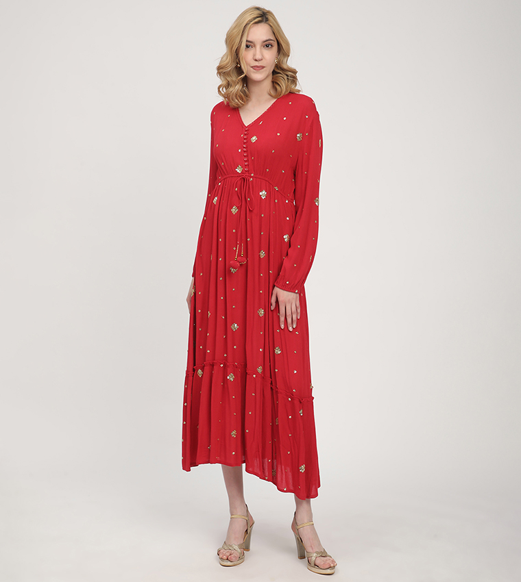 Aero Women's Sequined Midi Dresses