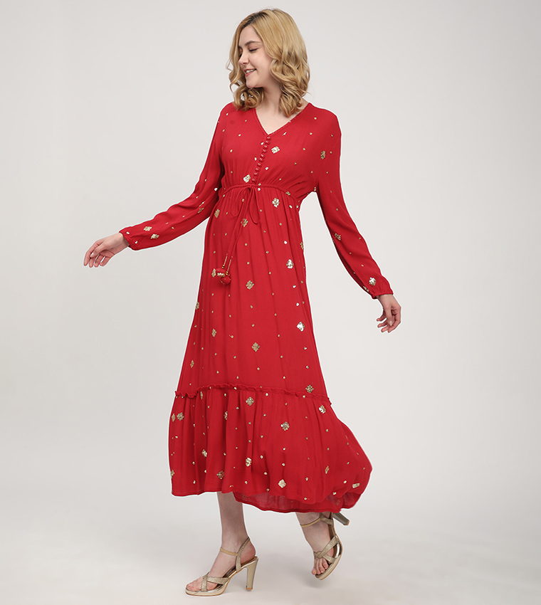 Aero Women's Sequined Midi Dresses