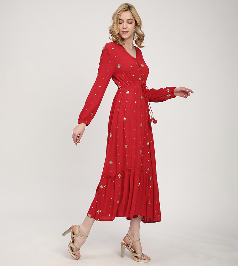 Aero Women's Sequined Midi Dresses