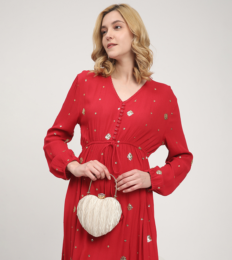 Aero Women's Sequined Midi Dresses