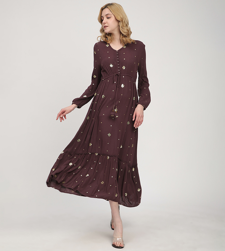 Aero Women's Sequined Midi Dresses