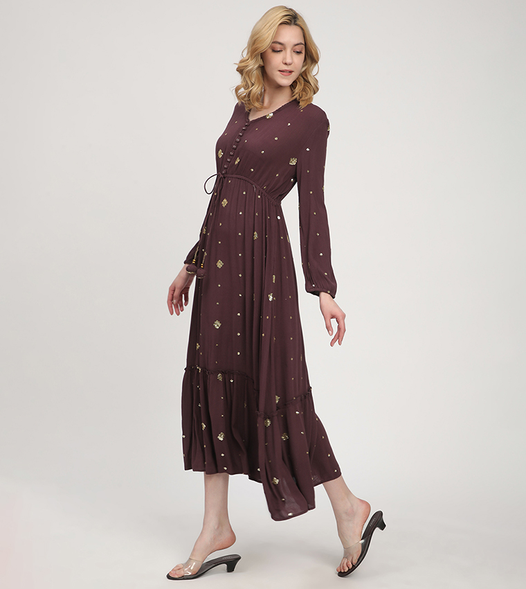 Aero Women's Sequined Midi Dresses