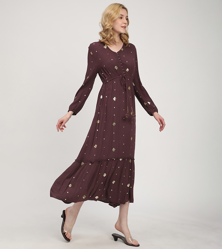 Aero Women's Sequined Midi Dresses