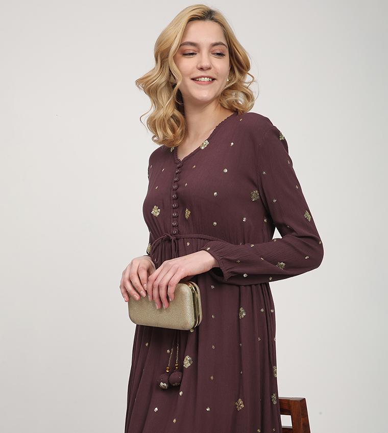 Aero Women's Sequined Midi Dresses