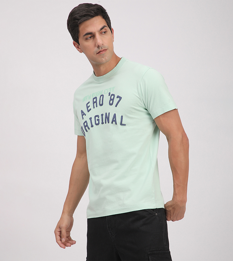 Aero Men's Logo Embroidered T-Shirt