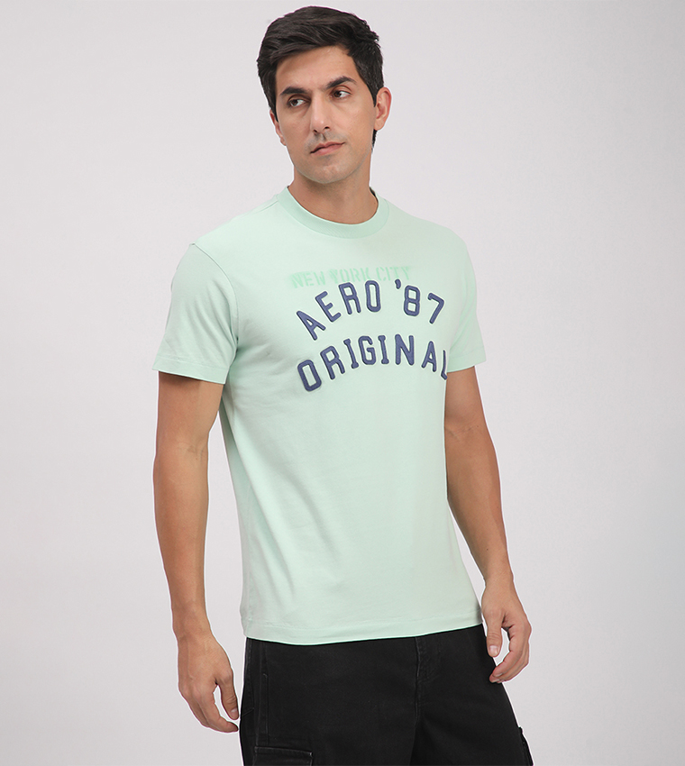 Aero Men's Logo Embroidered T-Shirt