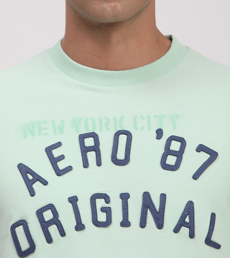 Aero Men's Logo Embroidered T-Shirt