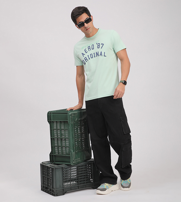 Aero Men's Logo Embroidered T-Shirt