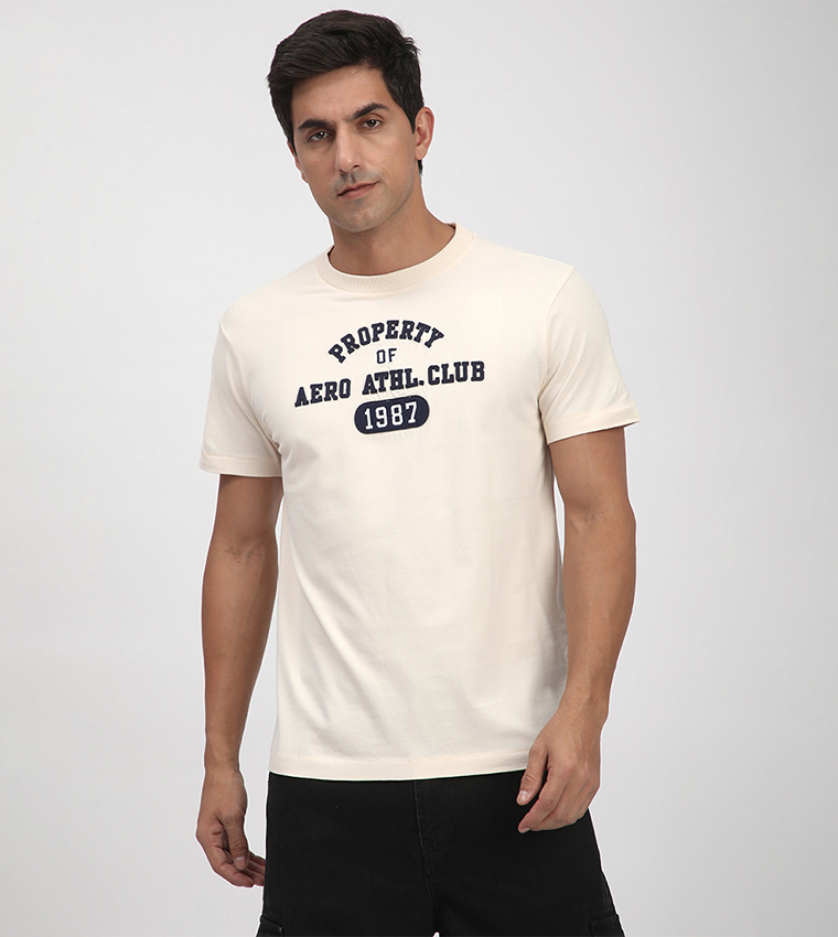 Aero Men's Logo Embroidered T-Shirt