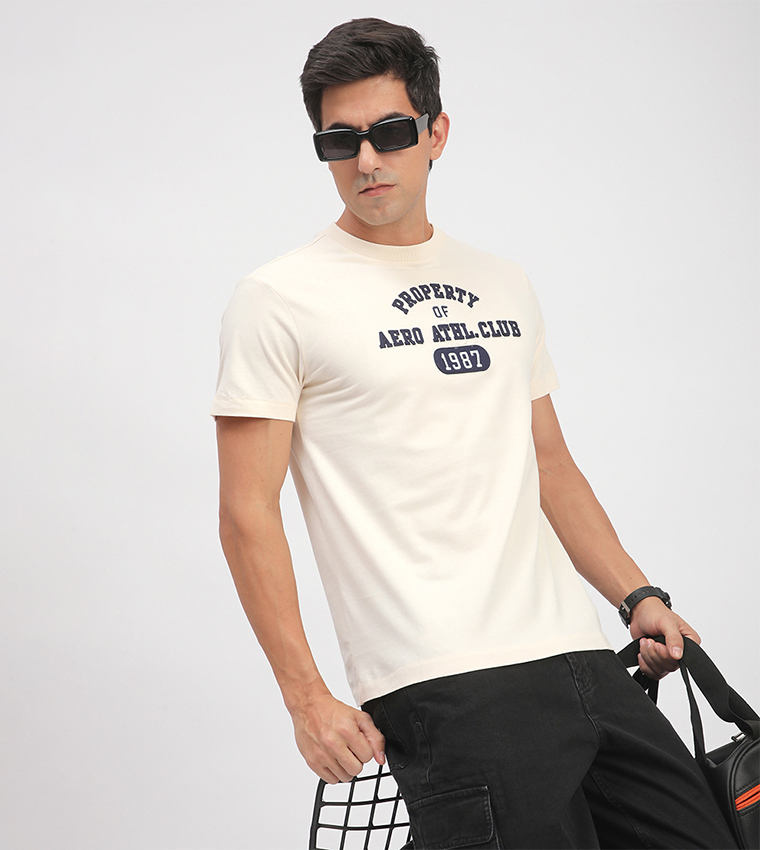 Aero Men's Logo Embroidered T-Shirt