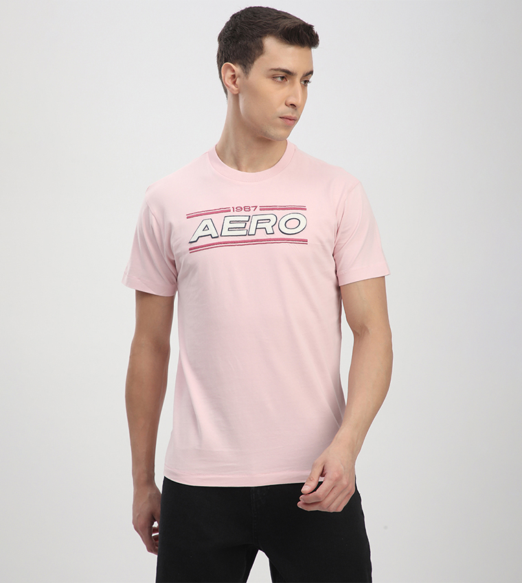 Aero Men's Logo Embroidered T-Shirt