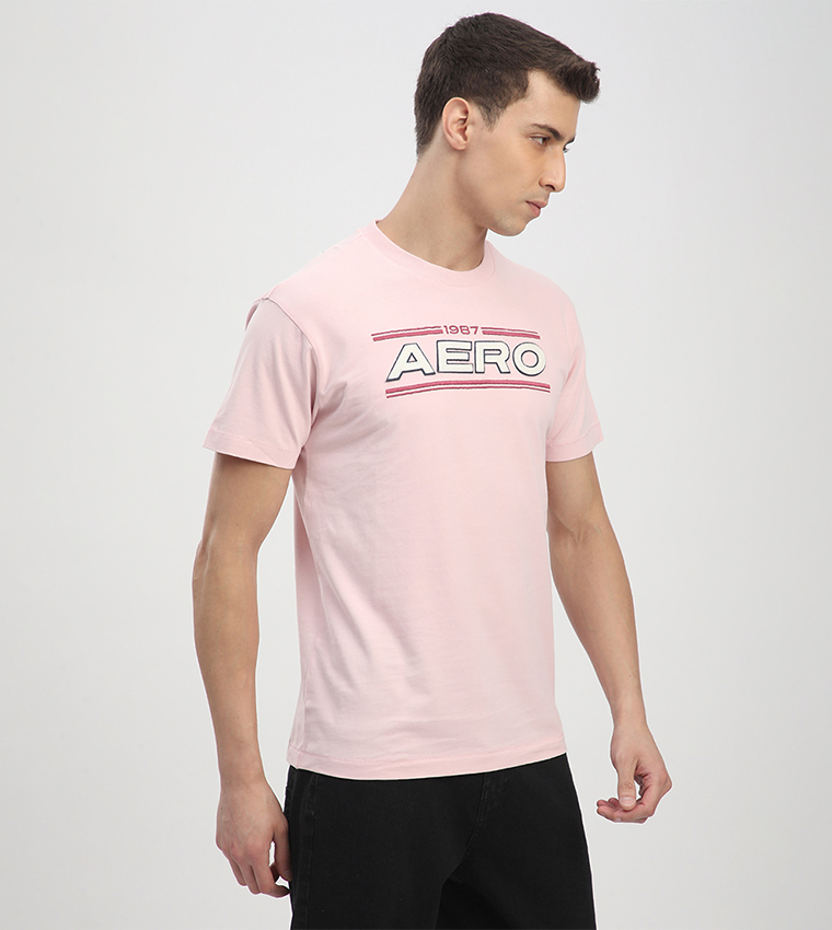 Aero Men's Logo Embroidered T-Shirt