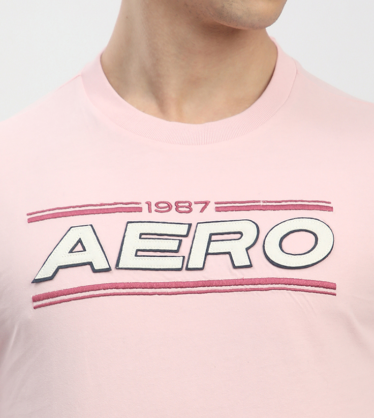 Aero Men's Logo Embroidered T-Shirt
