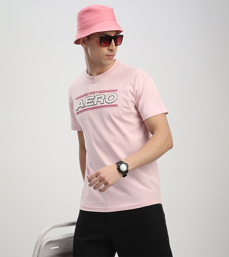 Aero Men's Logo Embroidered T-Shirt