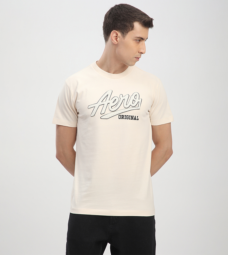 Aero Men's Logo Embroidered T-Shirt