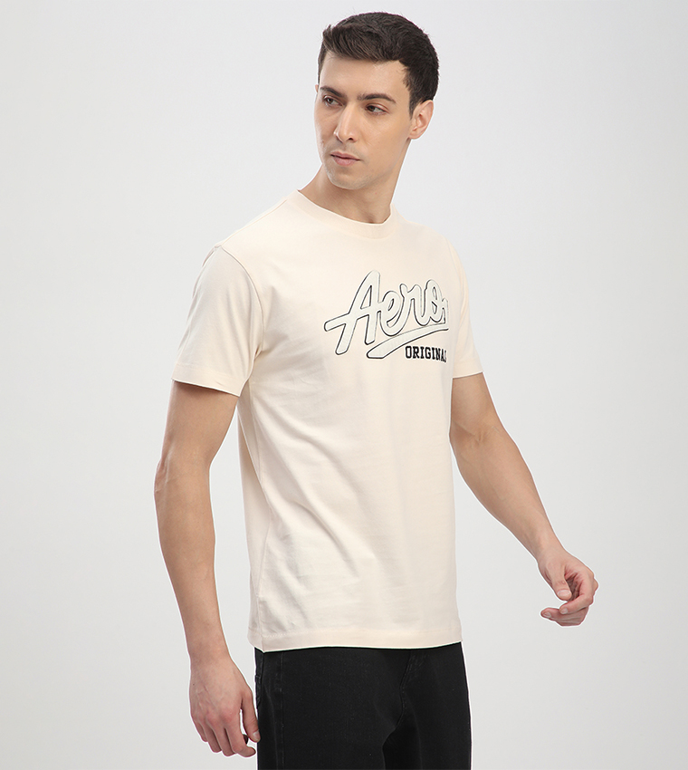 Aero Men's Logo Embroidered T-Shirt